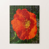 Puzzle Pavot rouge de l'Alaska Fleur colorée (Vertical)
