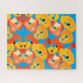 Puzzle Pavot rouge et orange (Horizontal)