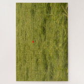 Puzzle Pavot solitaire dans un champ vert - Très difficil (Vertical)