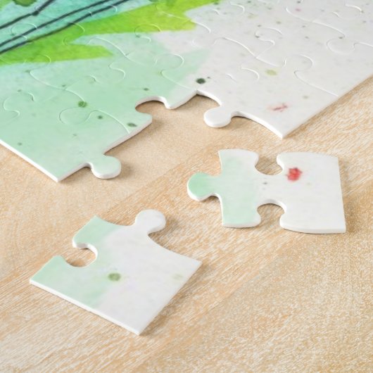 Puzzle Pavots peints d'aquarelle (Côté)