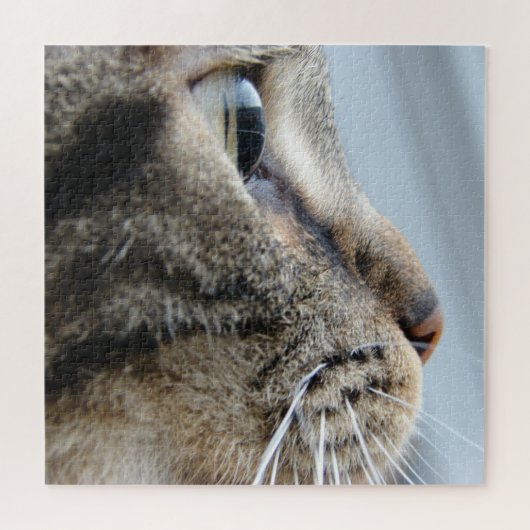 Puzzle Pawsome profil de chat photo de gros plan, 676 piè (Horizontal)