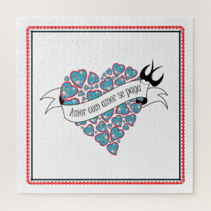 Puzzle Payer l'amour avec l'amour illustré proverbe portu