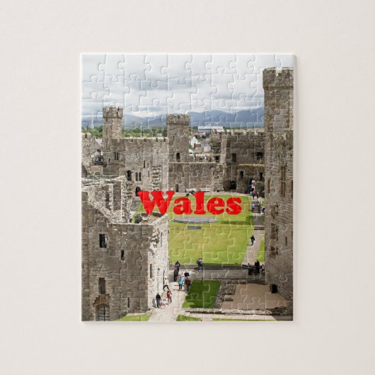 Puzzle Pays de Galles : Caernarfon Castle, Royaume-Uni (Vertical)