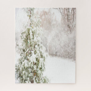 Puzzle Pays des merveilles d'hiver, Pin, Neige