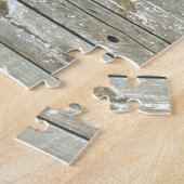 Puzzle Pays français en bois de grange de fleur sauvage (Côté)