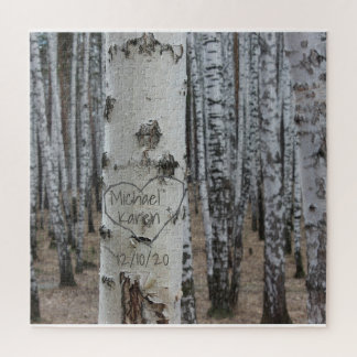 Puzzle Pays personnalisé Noms sculptés rustiques dans le 