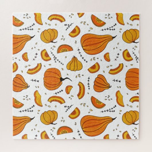 Puzzle Pays Rustique Automne Citrouille Automne (Horizontal)