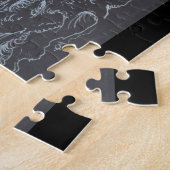Puzzle paysage à l'encre argentée Darkworld (Côté)