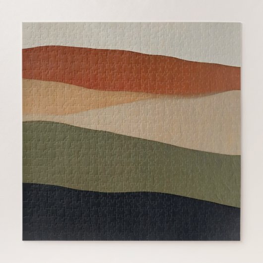 Puzzle Paysage Abstrait Couches Terreux (Vertical)