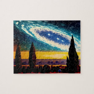 Puzzle Paysage Abstrait de l'espace extra-atmosphérique j