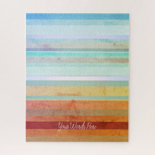 Puzzle Paysage Abstrait Rayures & Vos Mots