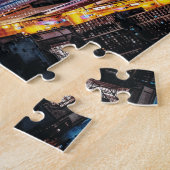 Puzzle Paysage aérien de nuit (Côté)