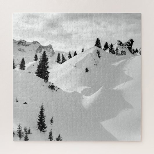 Puzzle Paysage alpin : Snowy Fir Trees (Vertical)