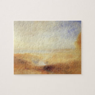 Puzzle Paysage avec baie fluviale lointaine de Joseph Tur