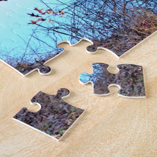 Puzzle Paysage avec banc (Côté)