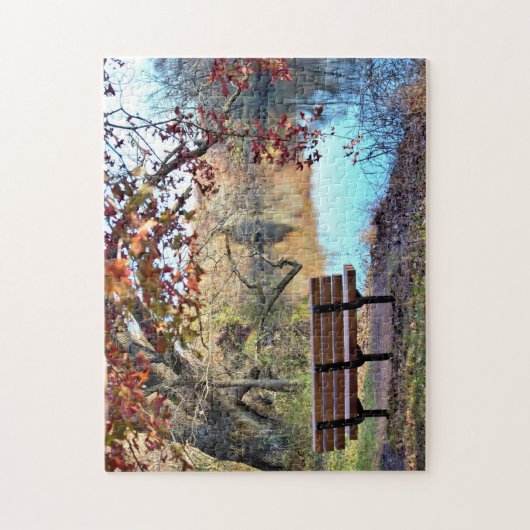 Puzzle Paysage avec banc (Vertical)