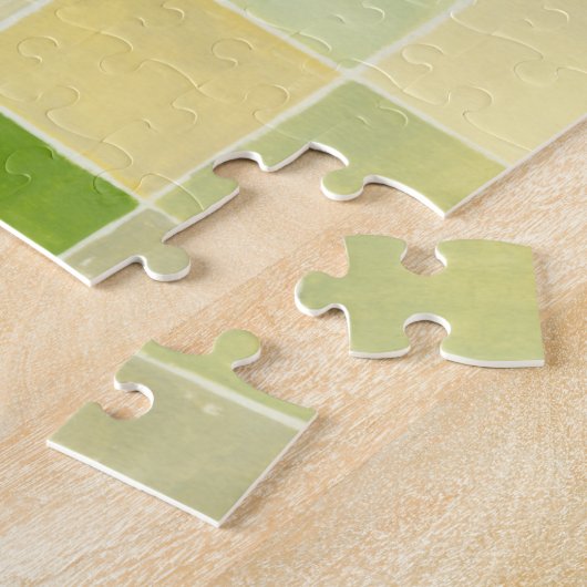 Puzzle Paysage avec des Carrés multicolores (Côté)