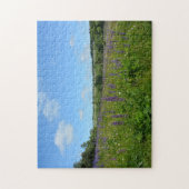 Puzzle Paysage avec des lupins  - (Vertical)