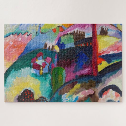 Puzzle Paysage avec rein d'usine, Wassily Kandinsky (Horizontal)
