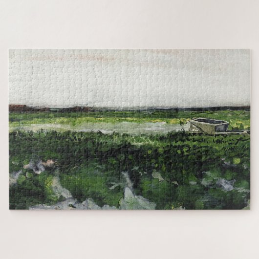 Puzzle Paysage avec Wheelbarrow Vincent Van Gogh (Horizontal)