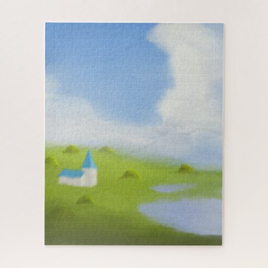 Puzzle Paysage Campagne Sereine (Vertical)