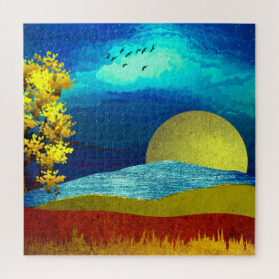 Puzzle Paysage Céleste Liquide