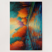 Puzzle Paysage coloré dynamique Fauvisme Impressionniste (Vertical)