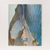 Puzzle Paysage côtier de la région de Naples, M. Enckell (Vertical)