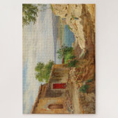 Puzzle Paysage côtier de Taormina en Sicile Carl Aagaard (Vertical)