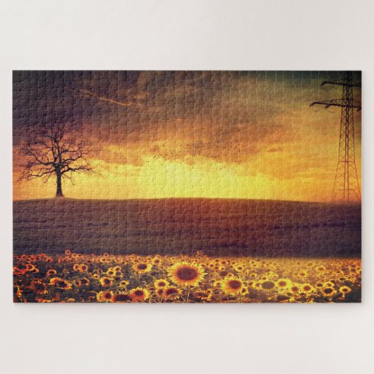 Puzzle Paysage - Coucher de soleil - Beau (Horizontal)