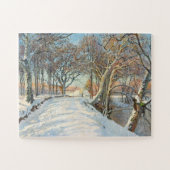 Puzzle Paysage couvert de neige, Viggo Langer (Horizontal)