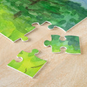 Puzzle Paysage d'aquarelle Mountain Sunrise (Côté)