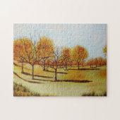 Puzzle Paysage d'automne pittoresque avec arbres et ombre (Horizontal)