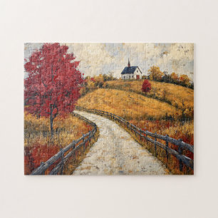 Puzzle Paysage d'automne pittoresque Russe