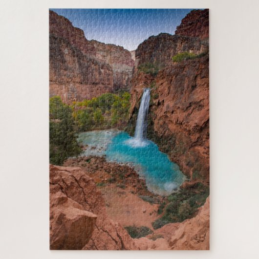 Puzzle Paysage de cascade de canyon (Vertical)