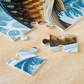 Puzzle Paysage de cerfs à queue blanche (Côté)