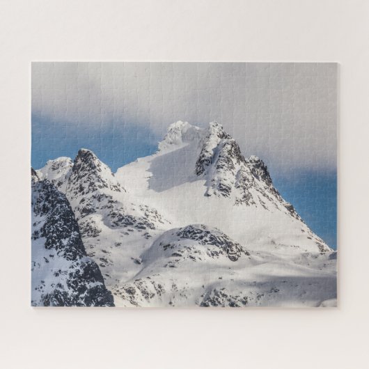 Puzzle Paysage de la montagne de neige (Horizontal)