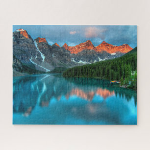 Puzzle Paysage de montagne et de lac pittoresque