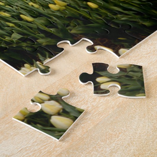 Puzzle Paysage de moulins à vent et de tulipes en Holland (Côté)