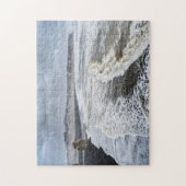Puzzle Paysage de plage en hiver (Vertical)