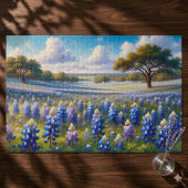Puzzle Paysage de prairie de bleuets du Texas