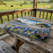 Puzzle Paysage de prairie de bleuets du Texas