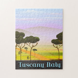 Puzzle Paysage de voyage en Toscane Italie.