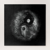 Puzzle Paysage de Yin Yang Tree noir et blanc (Horizontal)