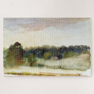Puzzle Paysage d'Éragny (1890) de Camille Pissarro