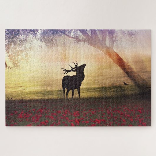 Puzzle Paysage des cerfs (Horizontal)