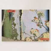 Puzzle Paysage des fleurs de cerisiers, Hiroshige, Ukiyoe (Horizontal)