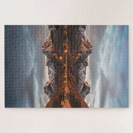 Puzzle Paysage des monts Norvège (Horizontal)