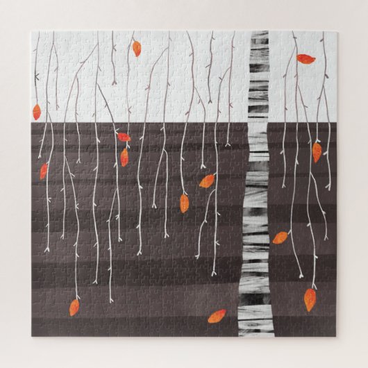 Puzzle Paysage d'hiver Art Arbre (Vertical)