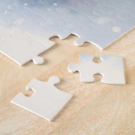 Puzzle Paysage D'Hiver Avec Cardinal Rouge (Côté)